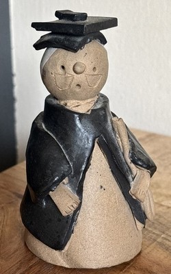 Vintage Gill Tilley handgefertigte Studiokeramik walisische Kerze Schnupftabak Metzger Figur