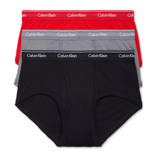 Calvin Klein Men 3-Pk Cotton Classics Briefs Underwear Multi Size L