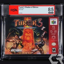 Turok 3: Shadow of Oblivion (Nintendo N64, 2000) PSA Graded Sealed 8.5 A+