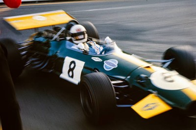 Derek Bell Brabham BT26 Ford during the Belgian GP on June 07 1970 Old Photo 1