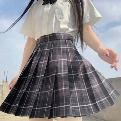 JK Schuluniform Rock Set verstellbare Taille für Shopping Party Berufung
