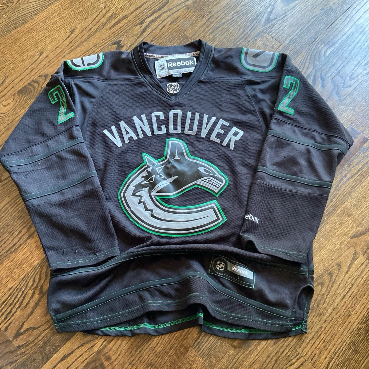 NHLバンクーバー・カナックス Reebok ホッケーシャツ サイズ　XL Reebok Vancouver Canucks Size XL NHL Fan Apparel & Souvenirs for
