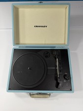 Crosley Cruiser Plus 3-Speed Bluetooth Suitcase Record Player Turquoise Untested