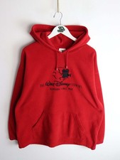 Disney Sweater Mens XL Red Fleece Hoodie
