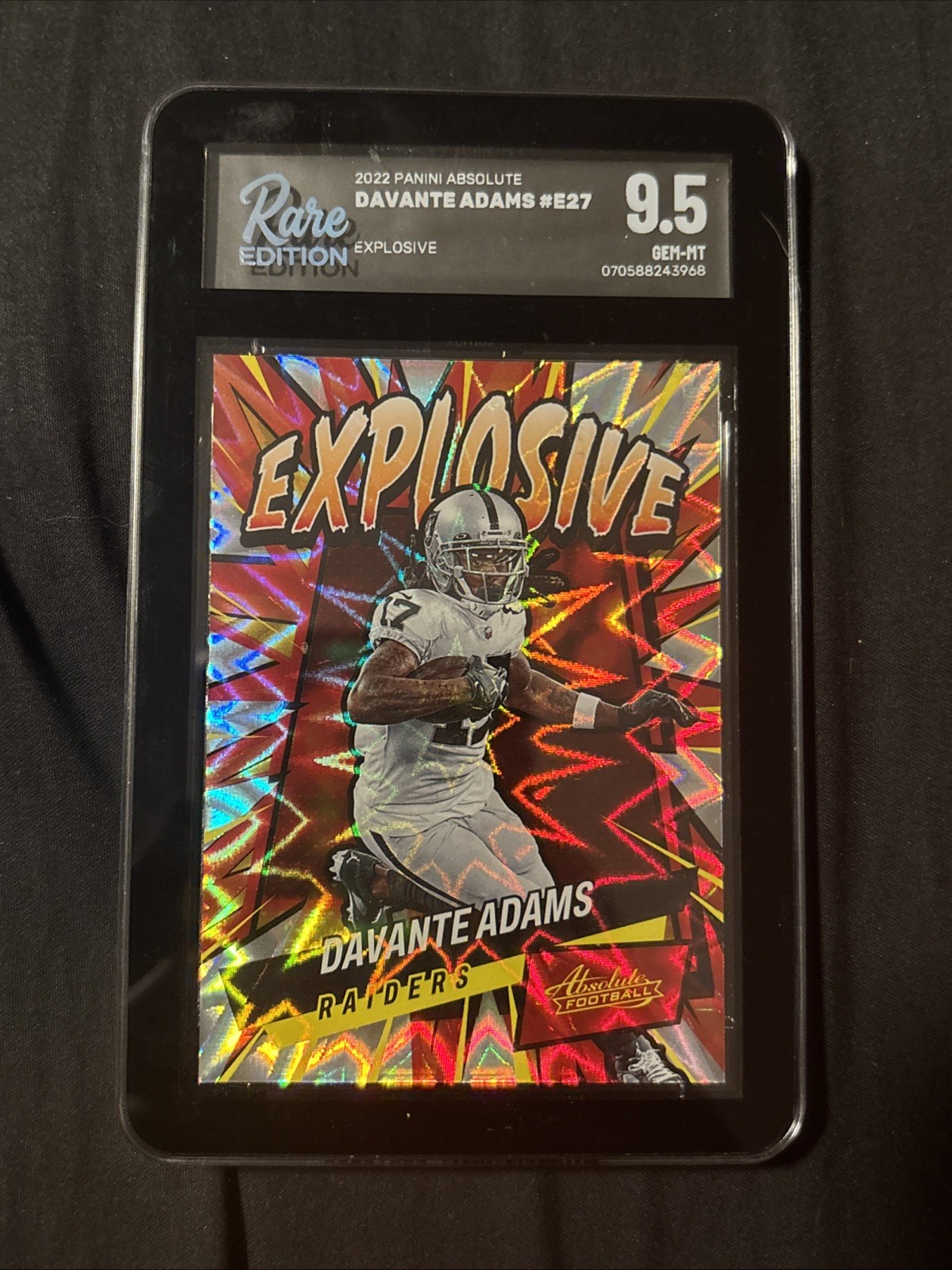 2022 Panini Absolute - Explosive Davante Adams #E27 Rare 9.5
