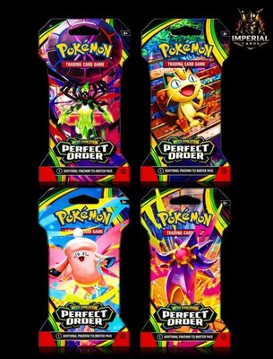 Pokemon TCG Perfect Order Sleeved Booster Pack Factory Sealed English.  
