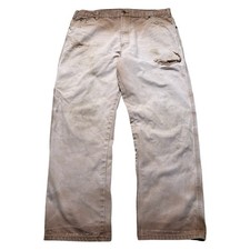 Vintage Dickies Carpenter Pants Faded Out Khaki Mens 38x31 Workwear