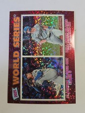 2026 Topps Heritage - 2025 World Series LA Dodgers #312 Chrome Burgendy Sparkle