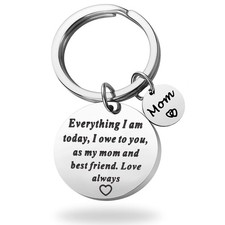 Gaoikerr Mother Day Keychain Mom Birthday Gifts from Daughter Keychain-As My ...