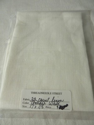 28 ct Wichelt ANTIQUE WHITE Linen 18 x 17''