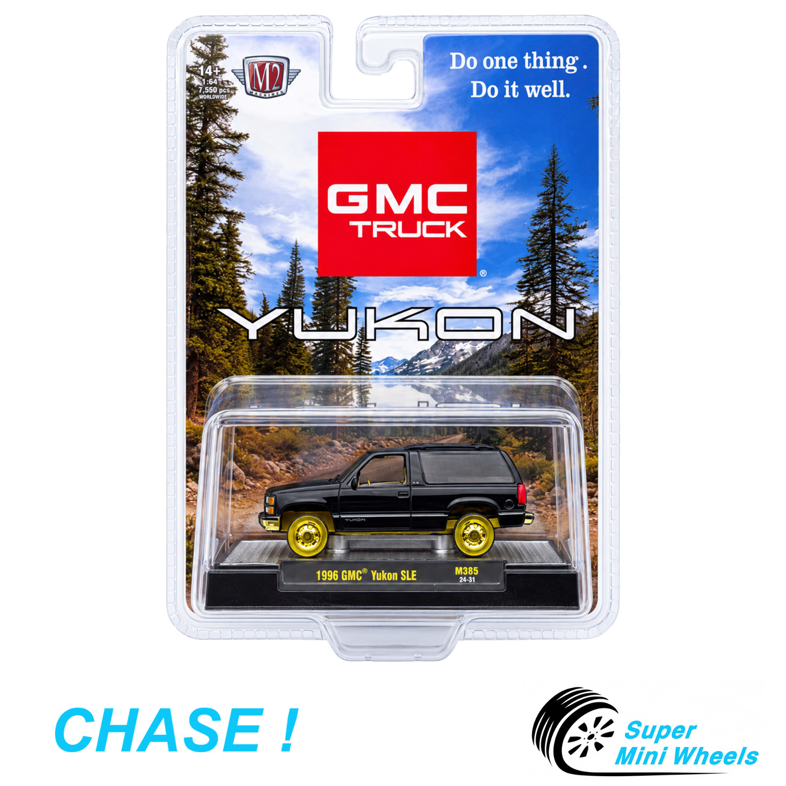 CHASE M2 Machines 1:64 1996 GMC Yukon SLE – Black