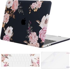 MacBook Pro 15 inch Case 2019-2016 A1990 A1707, Black Protective Hard Shell Ca
