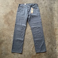 Levi's 501 Original Shrink-To-Fit Men's Jeans Gray Straight Leg 5-Pocket 36x32