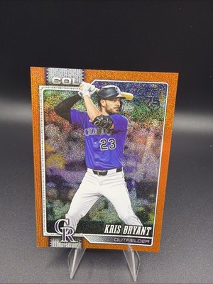 2026 Topps Series 2 Kris Bryant /25 Sandglitter Orange #428 Rockies PI08
