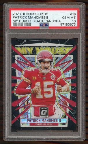 2023 Donruss Optic #19 Patrick Mahomes II /25 My House Black Pandora PSA 10