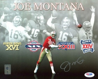 JOE  MONTANA  -  SB  XIX  -  8  X  10   GLOSSY  SIGNED  PHOTO  REPRINT