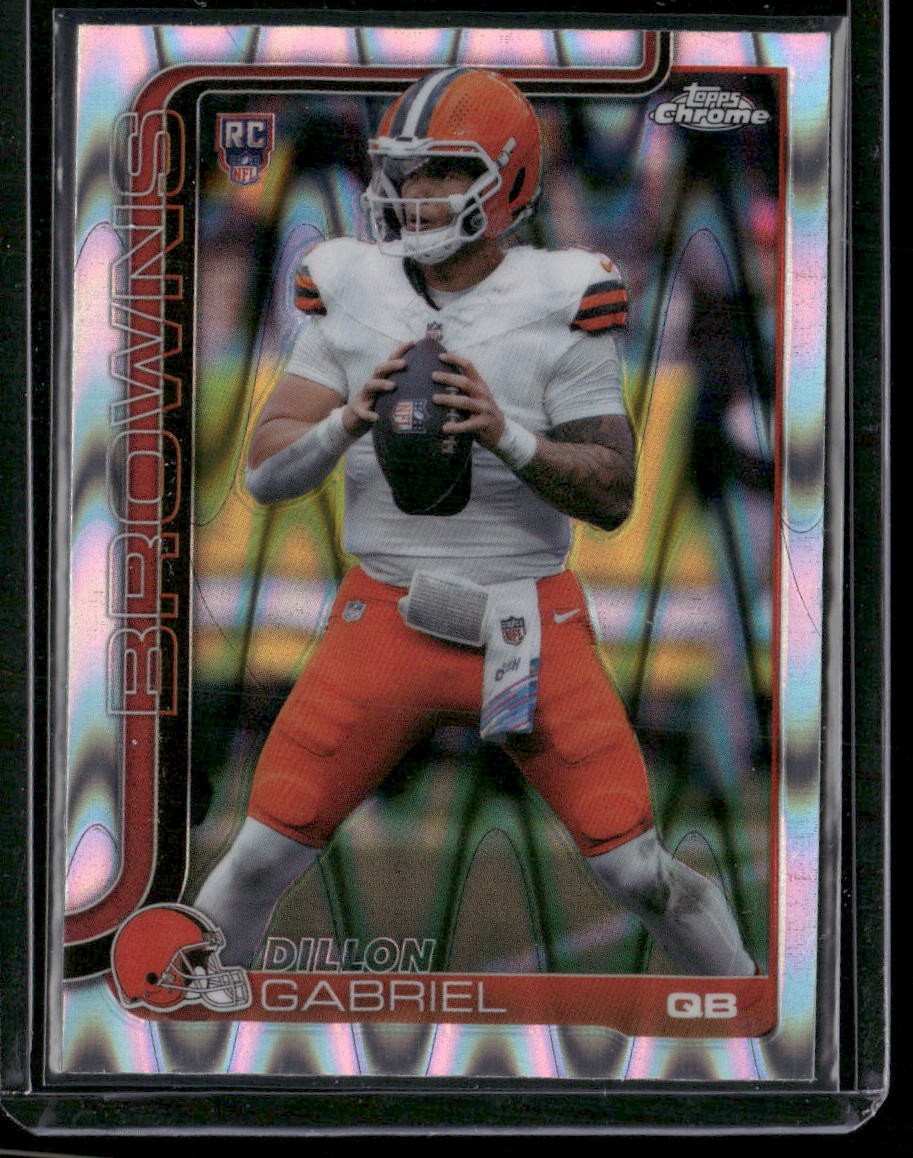 2025 Topps Chrome #317 Dillon Gabriel Ray Wave Refractor