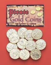 Pirate Booty 12-Piece Gold Coin Costume Accessory One Size