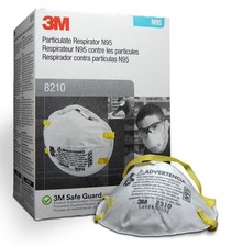 3M 8210N95 Respirator Mask - White