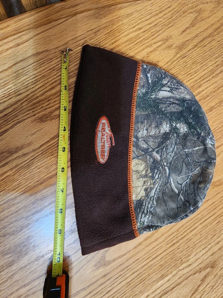 Realtree Camo Bass Pro Shop Youth Medium Beanie Hat Hunting Fishing Reversible - Image 2 of 4