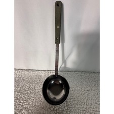 Vintage Ekco Forge Stainless Steel Ladle with Pour Spout USA Made Silver Grey