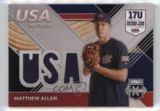 2020 Panini Elite Extra Edition USA Baseball Material Black Matthew Allan 2u3