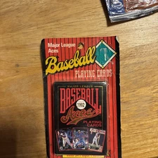 1992 New In Box MLB Baseball Aces Playing Card Factory Set 54 Cards Sealed #287