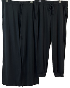 Anybody Cozy Knit 2 Pack Pants Set Jogger/Pants LT Black A692133 Women GG817