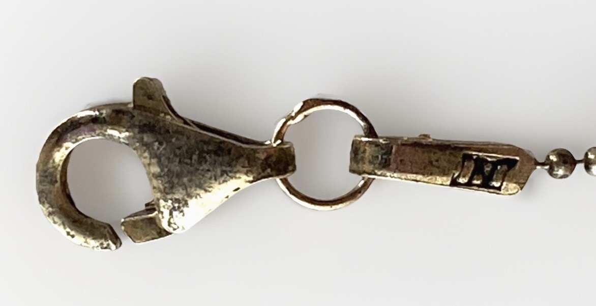 Adjustable Sterling Silver Necklace, Tiny Rainbow… - image 4