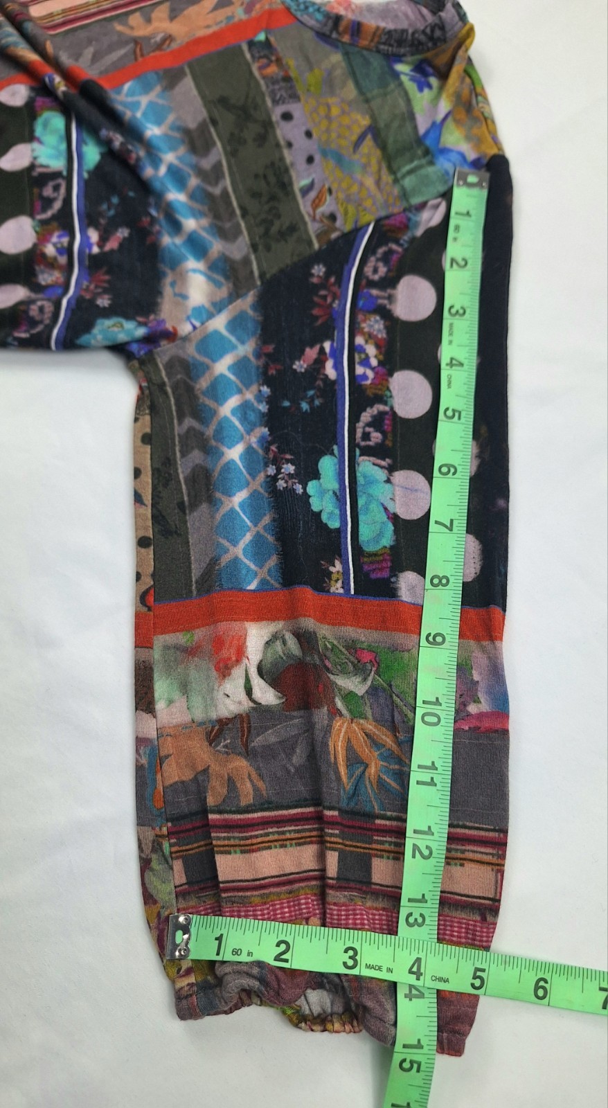 Johnny Was Sonnet Patchwork Puff Lightweight 3/4 … - image 5