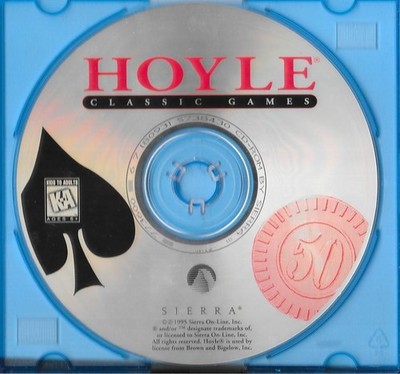 HOYLE-CLASSIC GAMES-GAME-(DISC ONLY)-PC-1995-CD-ROM-FREE SHIPPING IN CANADA