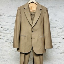 Campus Vtg 70s 3-Piece Tailored Fit Polyester Suit 38 R Jacket 27  Waist Pants