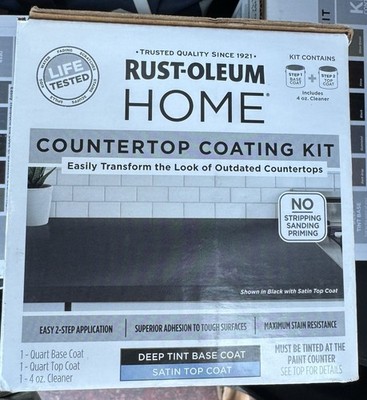 BRAND NEW - Rust-Oleum Home Countertop Coating Kit Deep Tint Base Satin Top Coat