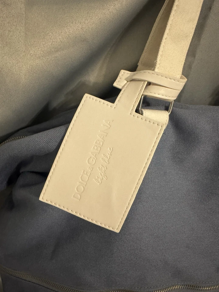 Bolso de Mano Dolce and Gabbana Grande de Lona Azul Claro Fin de Semana Foto 2 de 4