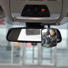 Car Rearview Mirror Children Car Back Seat Baby Mirror 360  Adjustable Automotiv
