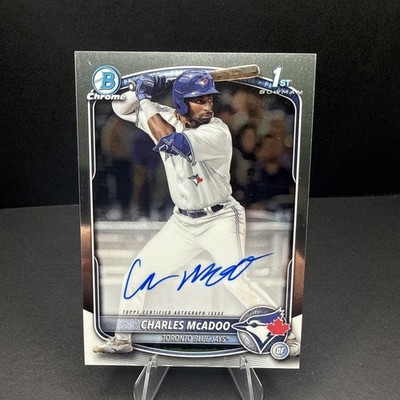 2025 Bowman - Chrome Prospect Autographs Charles McAdoo #CPA-CMA (AU, RC)