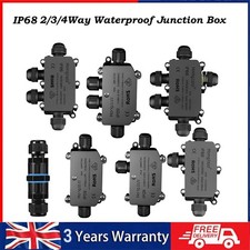 Outdoor IP68 Waterproof Junction Box Electrical Cable Connector Case 2 3 4 Way