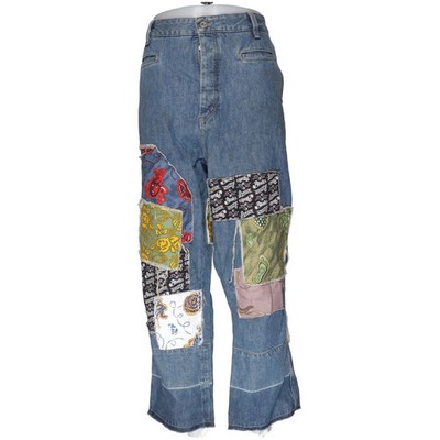 Loewe x Paula's Ibiza, Jeans, Größe: 54, Blau/Mehrfarbig, Baumwolle, Denim #n82