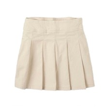 The Children's Place Girls School Uniform Pleated Skort 6 Plus Biscuit