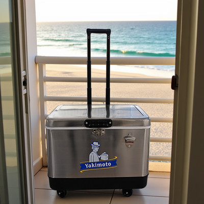 Yakimoto Stainless Steel Portable Cooler Box, 54Qt, The perfect vacation choice
