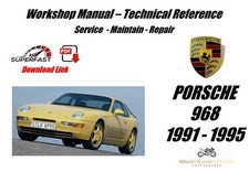 Porsche 968  Workshop Service Manual 1991 - 1995