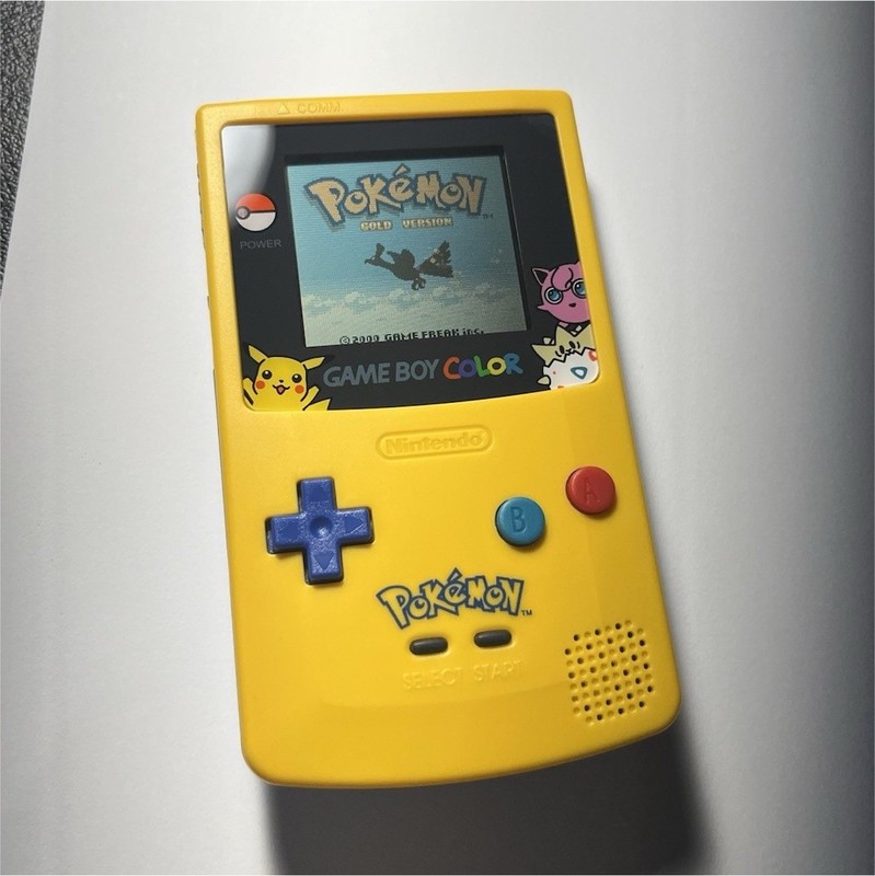 Nintendo Game Boy Color Pokémon Edition Yellow/Blue Handheld Console Region Free