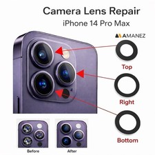 For Apple iPhone 14 Pro Max Back Camera Glass Lens Cover Replacement