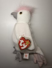 TY Beanie Baby Kuku the Cockatoo with ERRORS RARE RETIRED 1997 1998