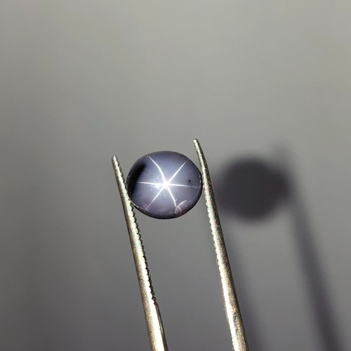 2.10 CT Natural Gray Star Spinel Gemstone Oval Cabochon Unheated Ceylon VS2