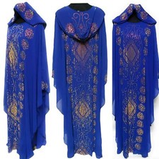 Latest Design Women Blue  Abaya Jilbab Farasha