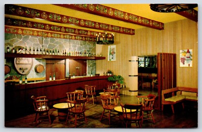 California Italian Swiss Colony Winery Tasting Room Vintage Postcard