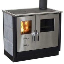 Kleining Küchenherd MAAS Kaminofen stahl Steinverkleidung 8,3 kW