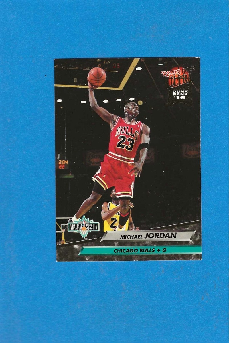 NBA ULTRA JAMS! マイケル・ジョーダン Michael Jordan Bulls '92-93 Fleer Ultra Dunk Rank '16 NBA