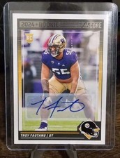 2024 Score - Rookies Signatures #333 Troy Fautanu (AU, RC) *STEELERS*